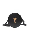Ami Alexandre Mattiussi Ami Alexandre Matiussi Logo Plaque Crossbody Bag In Black