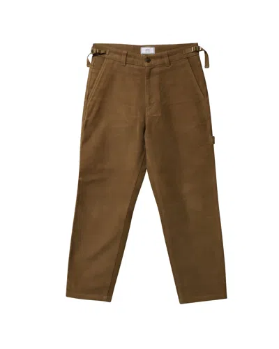 Ami Alexandre Mattiussi Ami Alexandre Mattiusi Regular Fit Pants In Brown Cotton