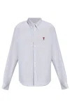 Ami Alexandre Mattiussi Ami Paris Ami De Coeur Buttoned Striped Shirt In Multi