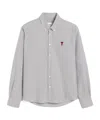 Ami Alexandre Mattiussi Ami Paris Shirt In Gray