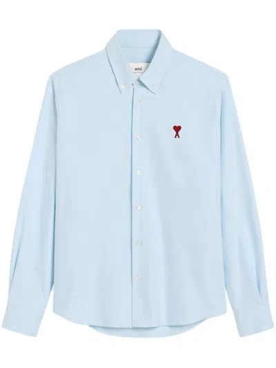Ami Alexandre Mattiussi Ami Ami De Coeur Cotton Shirt In Multi