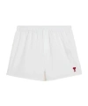 Ami Alexandre Mattiussi Ami Paris Short Ami De Coeur White Cotton Men In White