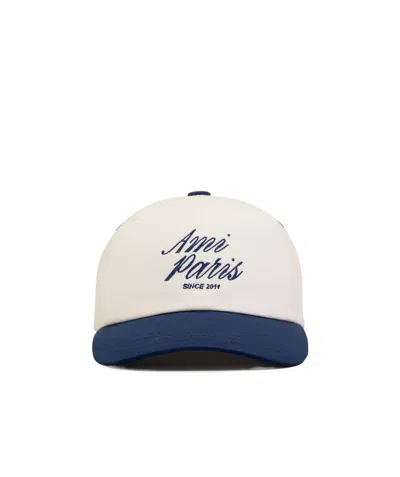 Ami Alexandre Mattiussi Ami Paris Bicolor Logo Embroidered Adjustable Baseball Cap In Multi
