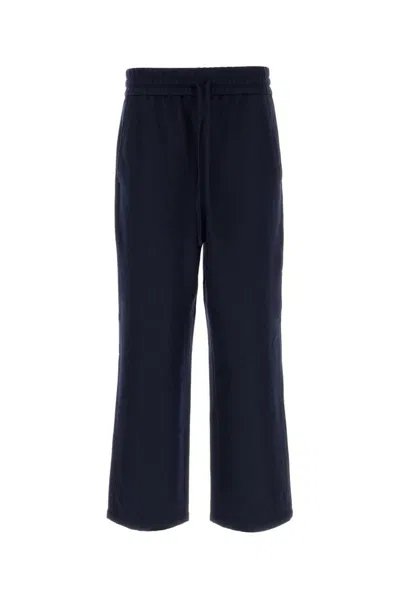 Ami Alexandre Mattiussi Ami Ami Paris Wide Elasticated Waist Trousers In Blue