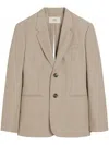 Ami Alexandre Mattiussi Oversize Two Buttons Jacket Neutrals For Women In Neutrals