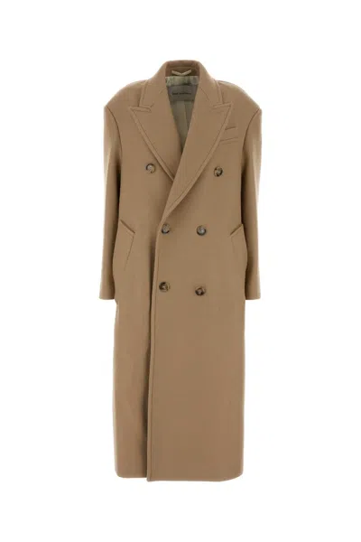 Ami Alexandre Mattiussi Ami Beige Virgin Wool Jacket In Brown