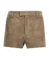 Ami Alexandre Mattiussi Ami Paris Women Suede Shorts In Black