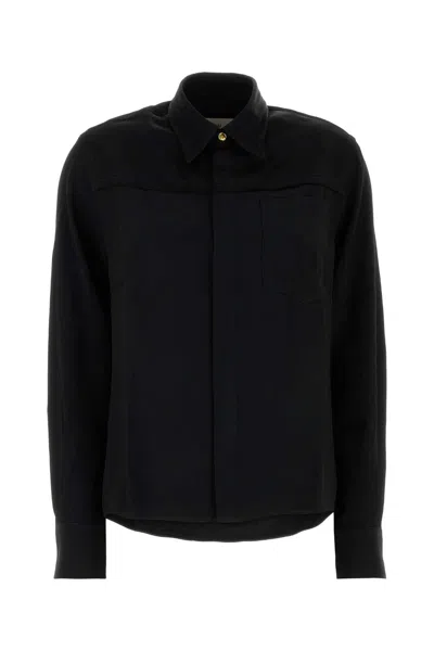 Ami Alexandre Mattiussi Ami Paris Ami De Coeur Plain Shirt In Black