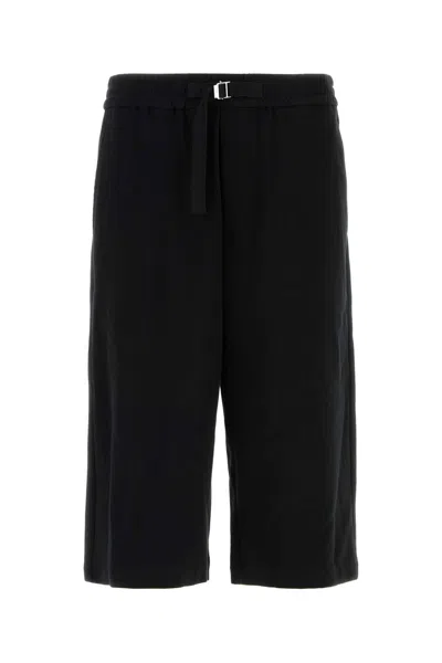 Ami Alexandre Mattiussi Ami Black Cotton Bermuda Shorts