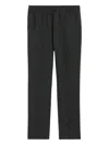 Ami Alexandre Mattiussi Ami Cropped Elasticated Waist Trousers In Black