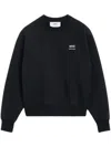 Ami Alexandre Mattiussi Ami Black Sweatshirt With Crew Neckline In Black