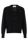 Ami Alexandre Mattiussi Ami Paris Men Ami De Coeur Cardigan In Black