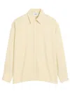 Ami Alexandre Mattiussi Ami Butter-colored Loose-fitting Shirt In White