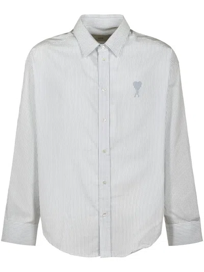Ami Alexandre Mattiussi Ami Button-down White Striped Shirt