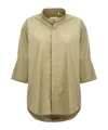 Ami Alexandre Mattiussi Ami Button-up Curved Hem Shirt In Nude
