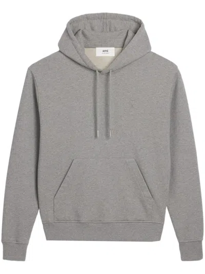 Ami Alexandre Mattiussi Ami Casual Grey Hoodie In Gray