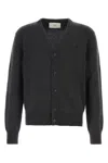 Ami Alexandre Mattiussi Ami Charcoal Cashmere Blend Cardigan In Gray
