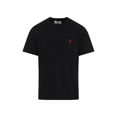 AMI ALEXANDRE MATTIUSSI AMI CLASSIC RED T-SHIRT MEN