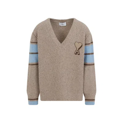 Ami Alexandre Mattiussi Ami College Sweater Men In Multi