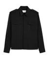 Ami Alexandre Mattiussi Ami Concealed Fastened Military Shirt In Black