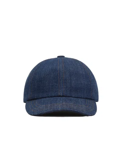 Ami Alexandre Mattiussi Ami Contrast Stitch Baseball Cap In Purple