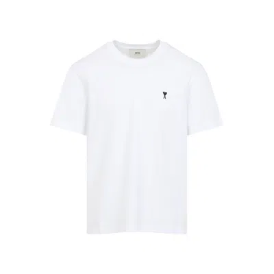 Ami Alexandre Mattiussi Ami Ami De Coeur Crewneck T-shirt In White
