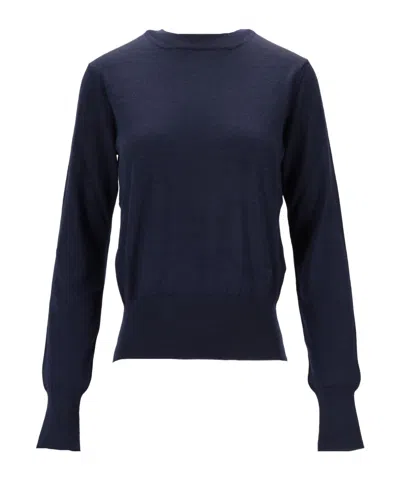 AMI ALEXANDRE MATTIUSSI AMI CREW NECK FINE-KNITTED TOP