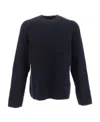 Ami Alexandre Mattiussi Ami Crewneck Knitted Jumper In Black