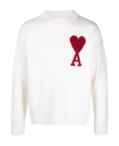 AMI ALEXANDRE MATTIUSSI AMI CREWNECK LONG-SLEEVED JUMPER