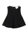 Ami Alexandre Mattiussi Flared Cropped Blouse In Black