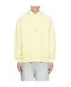 Ami Alexandre Mattiussi Ami De C Ur Hooded Sweater In Yellow