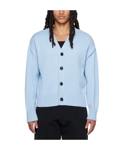Ami Alexandre Mattiussi Ami De C Ur Knitted Cardigan In Blue