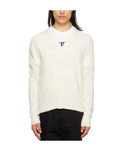 Ami Alexandre Mattiussi Ami De C Ur Knitted Cardigan In White