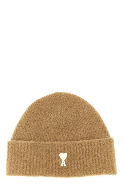 Ami Alexandre Mattiussi 'ami De Caur' Beanie In Brown