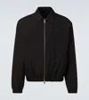 Ami Alexandre Mattiussi Corduroy Texture Jacket With Elasticated Cuffs And Hem In Black