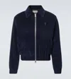 Ami Alexandre Mattiussi Ami De Caur Cotton Corduroy Blouson In Blue