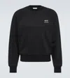Ami Alexandre Mattiussi Black Crewneck Sweatshirt With Logo Lettering Detail On The Front And Adc Logo Embroidery On The Rea In Black