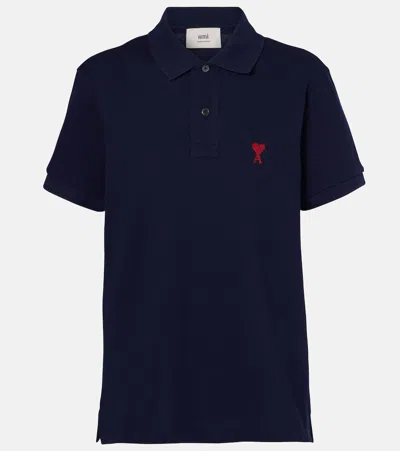 Ami Alexandre Mattiussi Cotton Jersey T-shirt In Blue