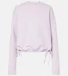 Ami Alexandre Mattiussi Ami De Caur Cotton Sweatshirt In Purple