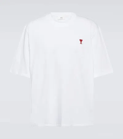 AMI ALEXANDRE MATTIUSSI AMI DE CAUR COTTON JERSEY T-SHIRT