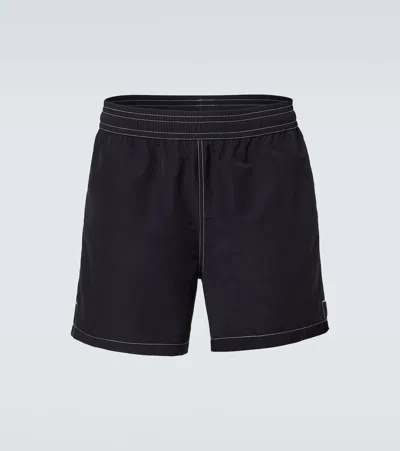 Ami Alexandre Mattiussi Ami De Caur Swim Trunks In Black