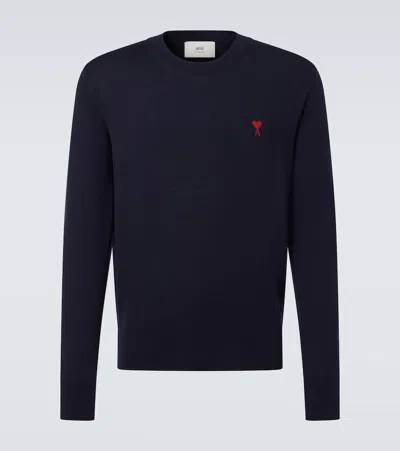 AMI ALEXANDRE MATTIUSSI AMI DE CAUR WOOL SWEATER