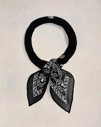 Ami Alexandre Mattiussi Ami De Coeur Bandana Scarf Black