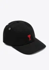 Ami Alexandre Mattiussi Ami Paris Logo-embroidered Cotton Cap