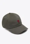 Ami Alexandre Mattiussi Ami Paris Ami De Coeur Smoke Grey Baseball Cap Men