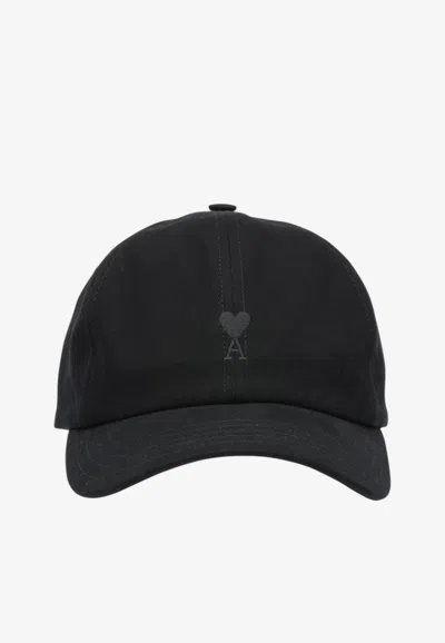 Ami Alexandre Mattiussi Ami De Coeur Baseball Cap In Black