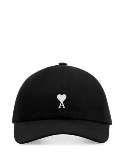 Ami Alexandre Mattiussi Ami De Coeur Baseball Cap In Black