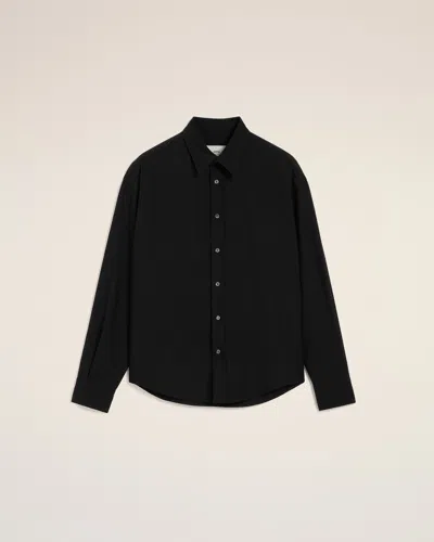 Ami Alexandre Mattiussi Ami Buttoned Sleeved Shirt In Black