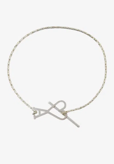 Ami Alexandre Mattiussi Ami De Coeur Bracelet In Silver