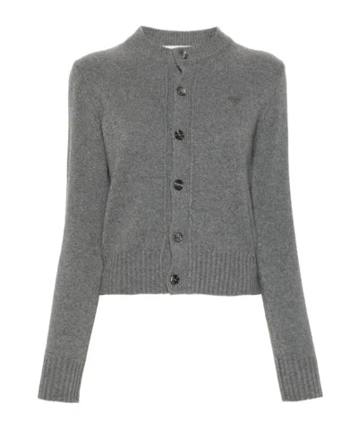 AMI ALEXANDRE MATTIUSSI AMI DE COEUR BUTTONED KNITTED CARDIGAN